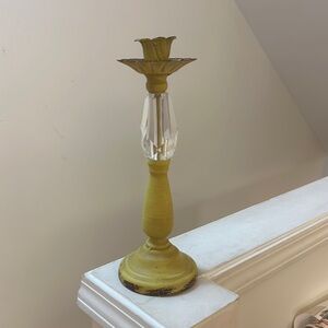 Yellow Candlestick with Jewel Detail
